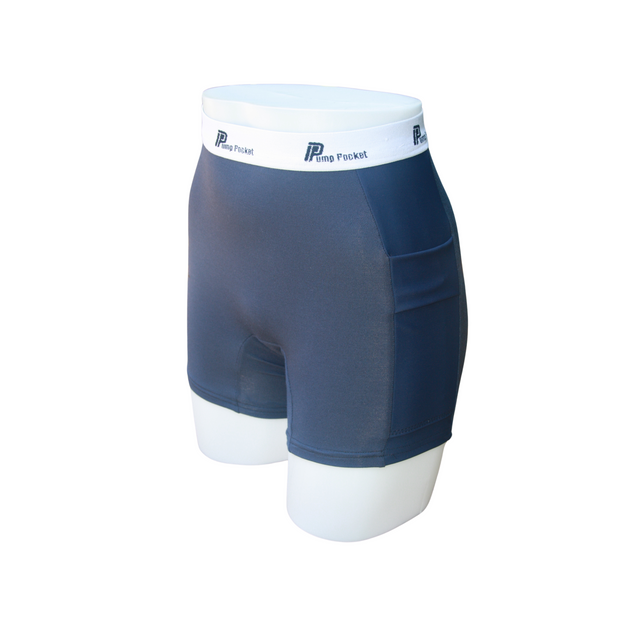 PUMP POCKET™ Girls 3" Bike Short Sizes XS-XL (6-14) in NAVY. - Pump Pocket