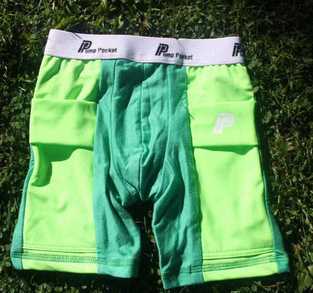 Pump Pocket Boy's Boxer Briefs - Chameleon Green - Insulin Pump Clothing - Pump Pocket