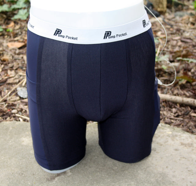 Pump Pocket Boy's Boxer Briefs - Indigo - Insulin Pump Clothing - Pump Pocket