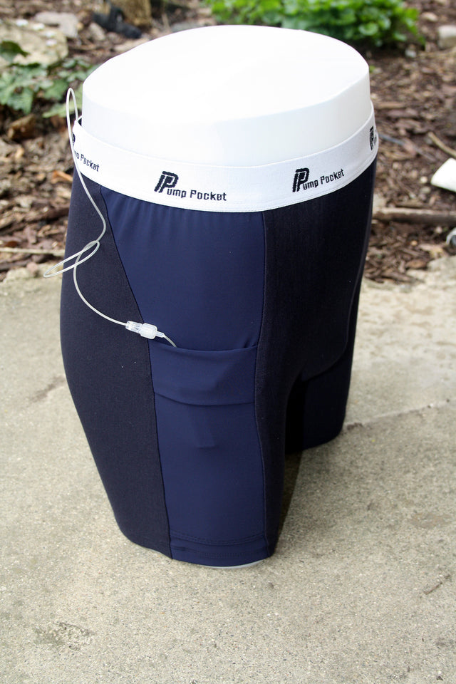 Pump Pocket Boy's Boxer Briefs - Indigo - Insulin Pump Clothing - Pump Pocket