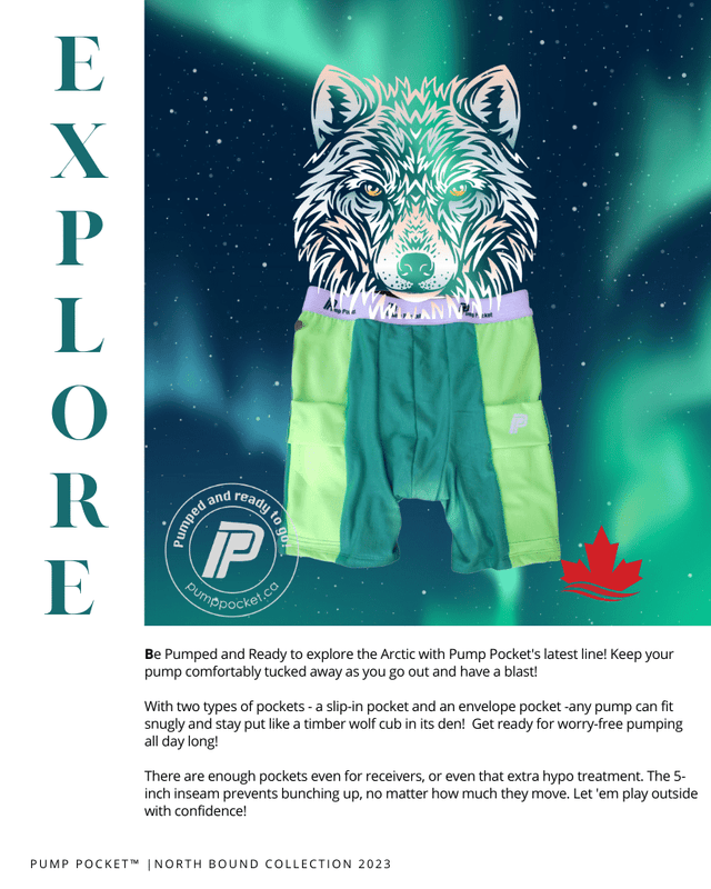 Pump Pocket Boy's Boxer Briefs - Chameleon Green - Insulin Pump Clothing - Pump Pocket